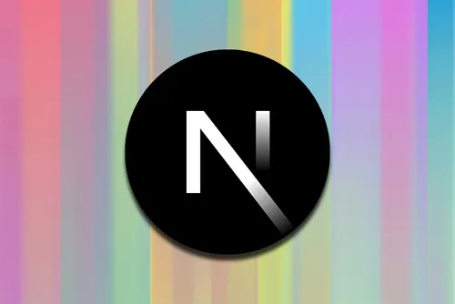 The Next.js logo against a spectrum of colours, one for each rendering strategy